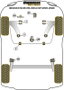 Powerflex Silentblock Camber Adjustable PFF60-501GBLK Delantero Brazo Suspensión Poliuretano Negro Alto Rendimiento