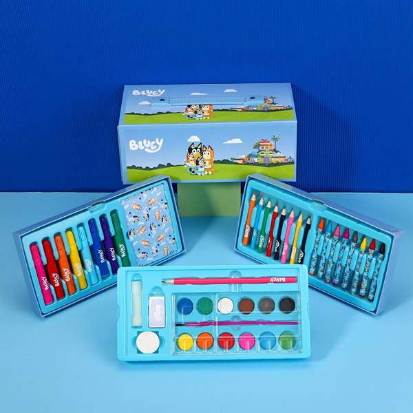 Cerdá Set Papelería Coloreable Maletín Bluey