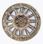 DKD Home Decor Reloj de Pared de Hierro Dorado 117x9,5x117 cm