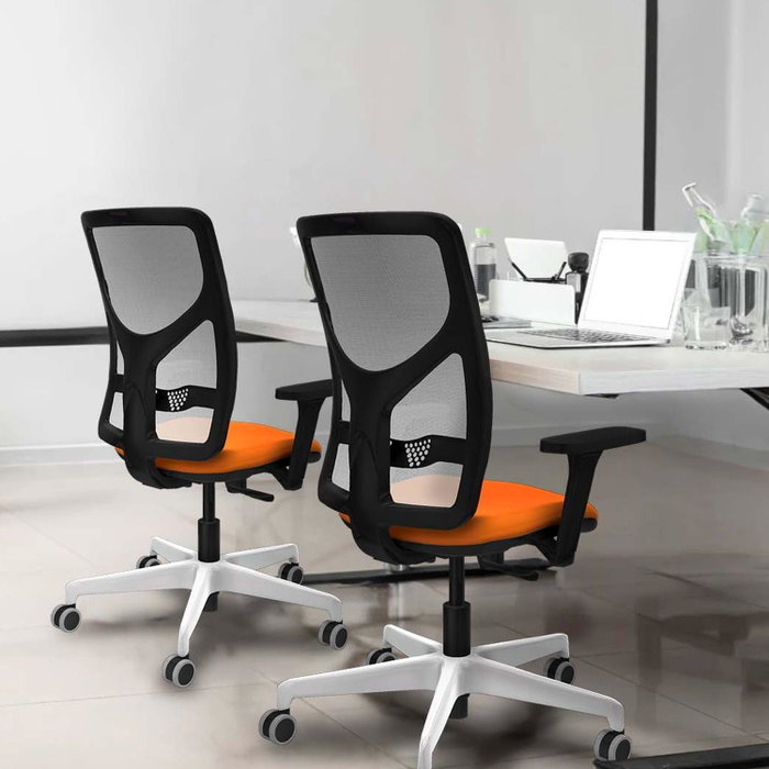 PIQUERAS Y CRESPO Silla de oficina Motilla con mecanismo Sincro, Turquesa y Azul