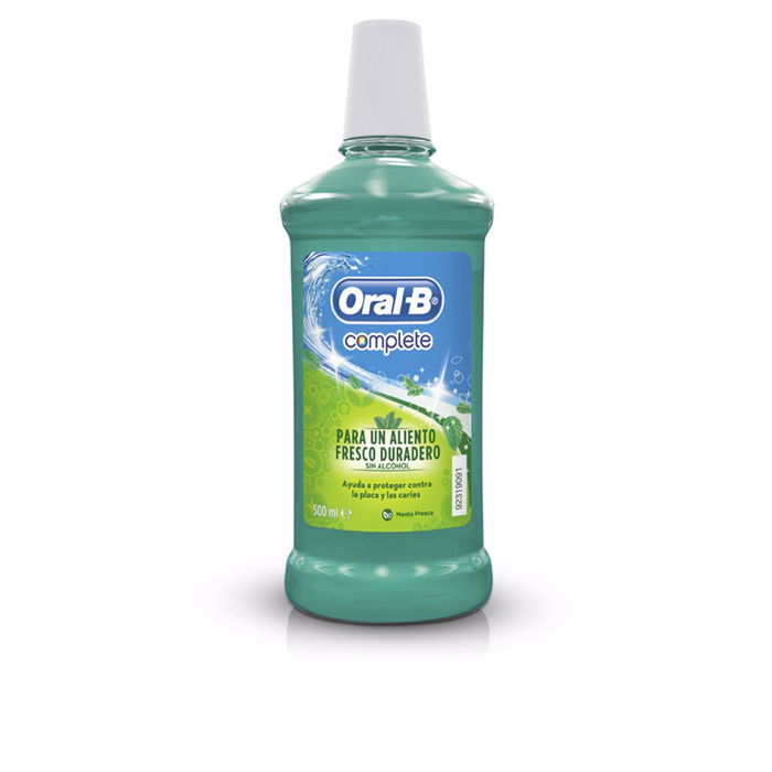 Oral-B COMPLETE Colutorio Menta Fresca Enjuague Bucal 500 ml para Aliento Fresco y Protección Dental Oral-B COMPLETE Colutorio Menta Fresca Enjuague Bucal 500 ml para Aliento Fresco y Protección Dental
