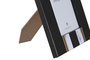 DKD Home Decor Marco de Fotos 10x15 Moderno Bicolor Dorado MDF Metal 20.8x15.8 cm