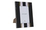 DKD Home Decor Marco de Fotos 10x15 Moderno Bicolor Dorado MDF Metal 20.8x15.8 cm