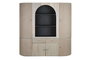 DKD Home Decor Vitrina Sixties Gris Negro 177 x 40 x 180 cm con 6 Puertas y 8 Estanterías