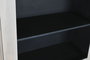 DKD Home Decor Vitrina Sixties Gris Negro 177 x 40 x 180 cm con 6 Puertas y 8 Estanterías
