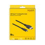 DeLOCK Cable USB Tipo C bidireccional a DisplayPort (Modo DP Alt) 8K 60 Hz 1.5 m certificado DP 8K, Negro, CH7213, CH7213