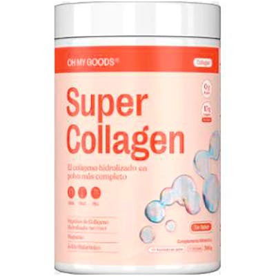 OH MY GOODS Super Collagen Sin Sabor 300 Gr Complemento Colágeno Ácido Hialurónico Magnesio Vitaminas