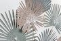 DKD Home Decor Decoración de Pared Metal Hojas Multicolor 90x90x7 cm