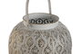 DKD Home Decor Portavelas Metal Blanco