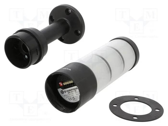 WERMA RST 56 Columna de señalización LED rojo/amarillo/verde 24VDC