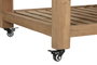 DKD Home Decor Isla Cocina Cottage Natural Negro Abeto Piedra sinterizada 75 x 96 x 142 cm