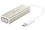 j5create JCA111 Adaptador USB Tipo-C a VGA, Aluminio Blanco, Resolución Full HD 1920x1080 a 60Hz, Compatible con Windows y Mac