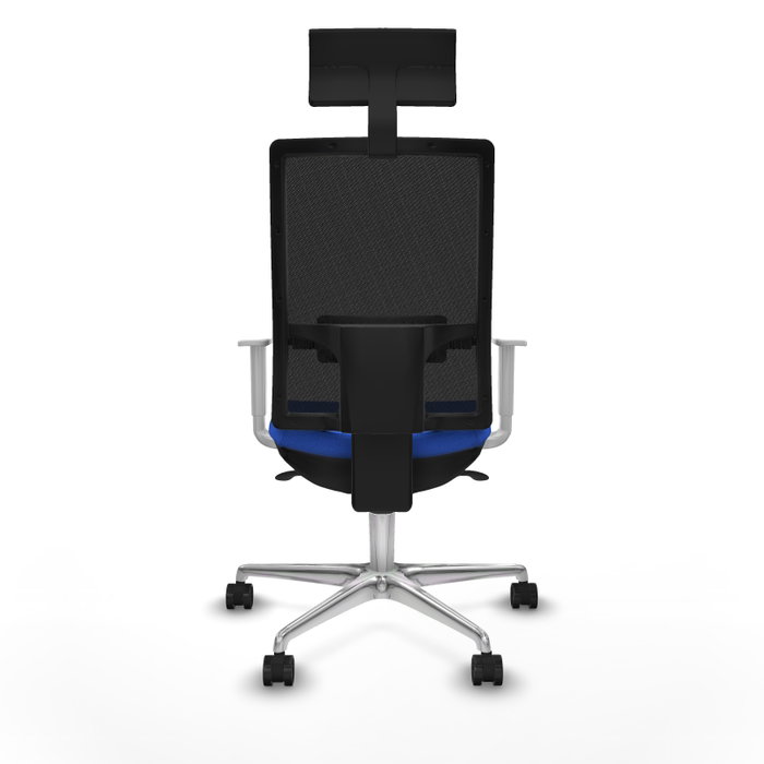 PIQUERAS Y CRESPO Silla de oficina Horna con mecanismo Sincro, Azul y Negro