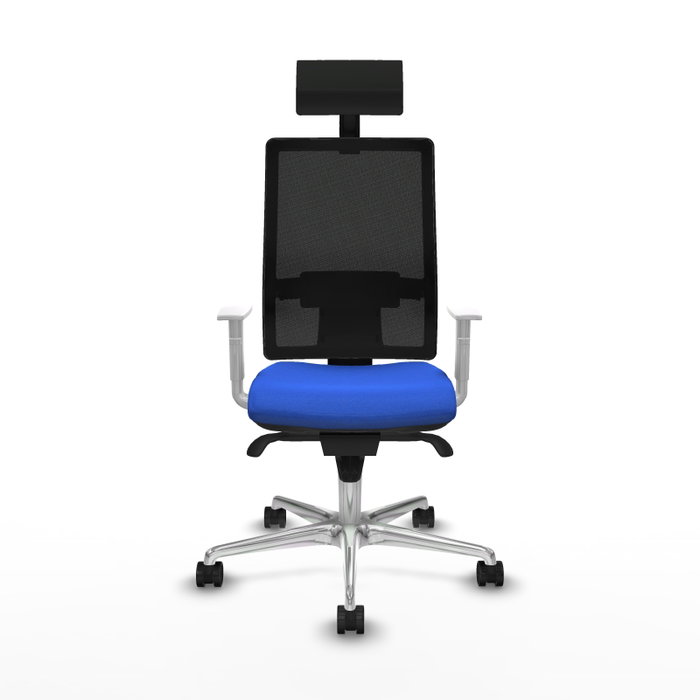 PIQUERAS Y CRESPO Silla de oficina Horna con mecanismo Sincro, Azul y Negro