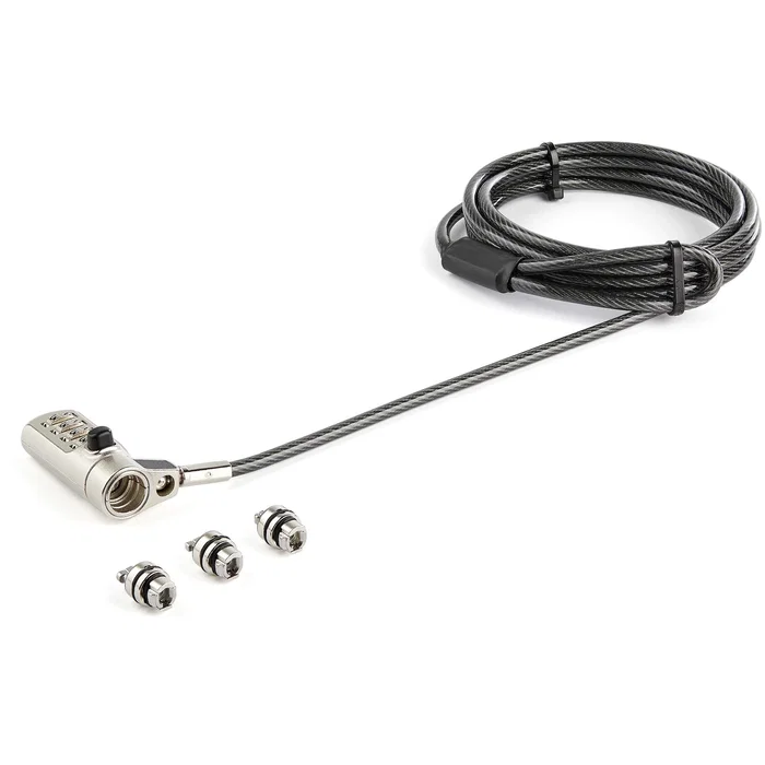 StarTech Cable de Seguridad con Combinación de 4 Dígitos para K-Slot, Nano y Wedge, 2m