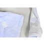 DKD Home Decor Surtido de 3 Mantas con Capucha en Rosa, Azul y Beige