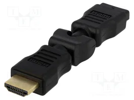LogiLink Adaptador HDMI de ángulo 270° con Ethernet, negro