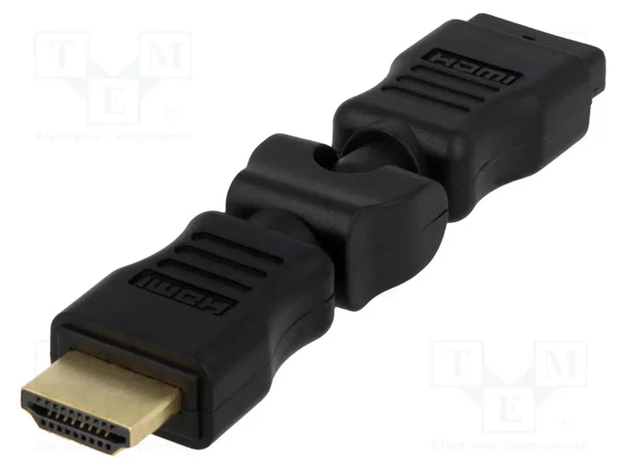 LogiLink Adaptador HDMI de ángulo 270° con Ethernet, negro LogiLink Adaptador HDMI de ángulo 270° con Ethernet, negro