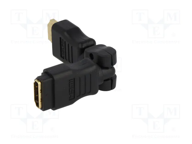 LogiLink Adaptador HDMI de ángulo 270° con Ethernet, negro LogiLink Adaptador HDMI de ángulo 270° con Ethernet, negro