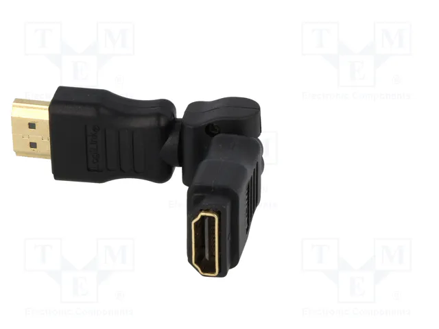 LogiLink Adaptador HDMI de ángulo 270° con Ethernet, negro LogiLink Adaptador HDMI de ángulo 270° con Ethernet, negro