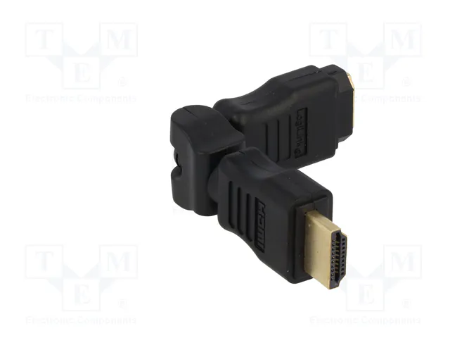LogiLink Adaptador HDMI de ángulo 270° con Ethernet, negro LogiLink Adaptador HDMI de ángulo 270° con Ethernet, negro