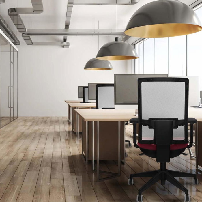 PIQUERAS Y CRESPO Silla de oficina Horna Verde petróleo y Blanco