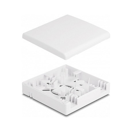 DeLOCK 87897 Caja de conexión de fibra óptica para montaje en pared blanco
