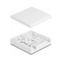 DeLOCK 87897 Caja de conexión de fibra óptica para montaje en pared blanco