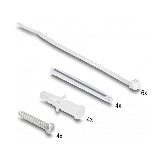 DeLOCK 87897 Caja de conexión de fibra óptica para montaje en pared blanco