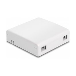 DeLOCK 87897 Caja de conexión de fibra óptica para montaje en pared blanco