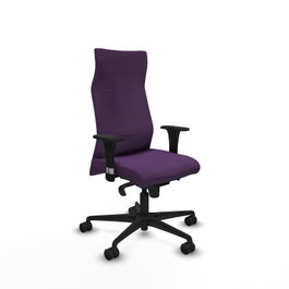 PIQUERAS Y CRESPO Sillón Albacete Morado con Mecanismo Sincro y Brazos 1D
