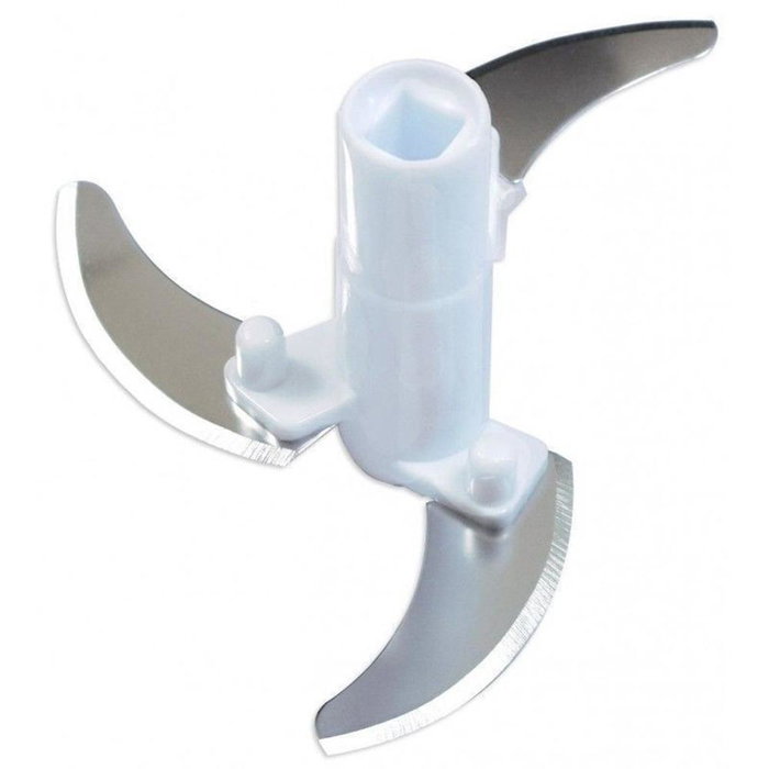 Thulos Picador Manual Mini TH-KA001 para Alimentos con 2 Cuchillas, Recipiente Transparente y Diseño Compacto - 190 g