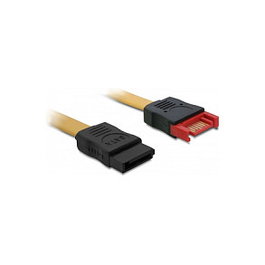 DeLOCK Cable de extensión SATA III 1 m Marrón