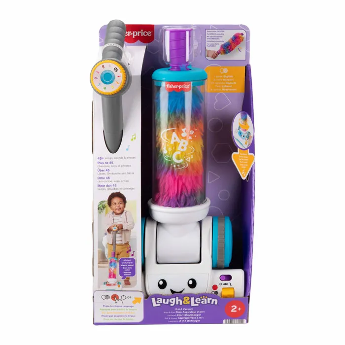 Fisher-Price Mi Primera Aspiradora de Actividades, JMM33