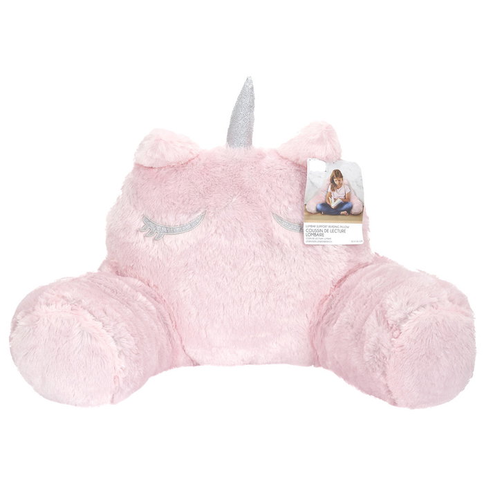 The Concept Factory Cojín Lumbar Unicornio con Reposabrazos y Apoyo Lumbar para Sillas y Camas 55x35 cm