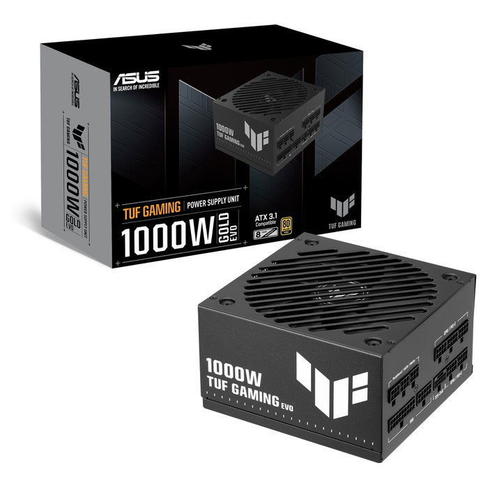 Asus TUF Gaming 1000W Gold EVO Fuente de alimentación totalmente modular Negro