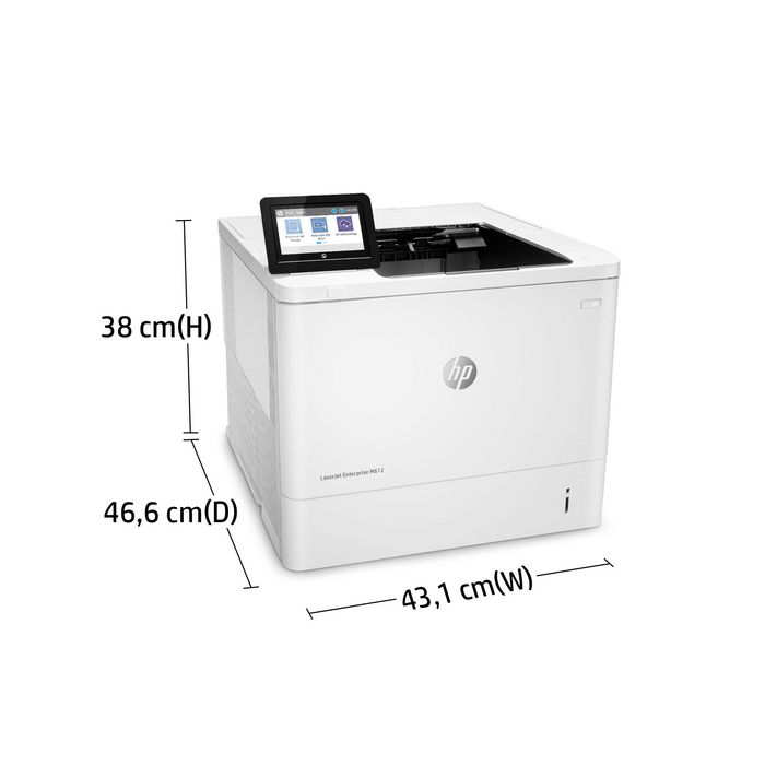 HP LaserJet Enterprise M612dn Impresora Láser con JetIntelligence, Rendimiento, Eficiencia Energética y Seguridad Avanzada