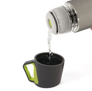 Thermosport - Termo de Acero Inoxidable para Mate, 500 ml, Color Mate, Incluye Taza (8 Unidades)
