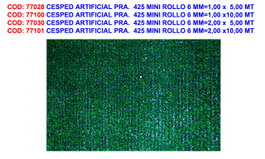 Césped Artificial F.S. Pra. Mini Rollo 6 mm 1,00 x 5,00 mt