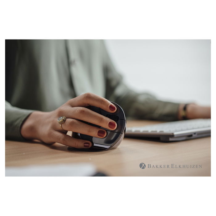 Evoluent D Ratón Ergonómico Vertical USB 3200 DPI Mano Derecha Negro