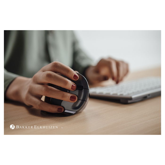 Evoluent D Ratón Ergonómico Vertical USB 3200 DPI Mano Derecha Negro