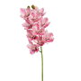 Flor Orquídea Rosa Goma Decoración 71 cm (Set de 4)