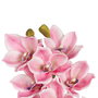 Flor Orquídea Rosa Goma Decoración 71 cm (Set de 4)