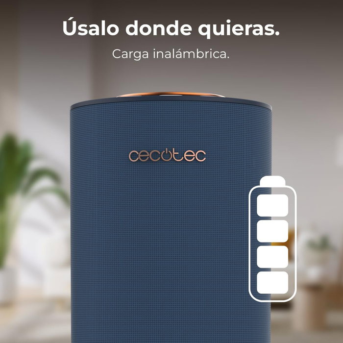 Cecotec Humidificador PureAroma 3000 10L Azul, 10W, Bluetooth, LED, Aromaterapia, Altavoz