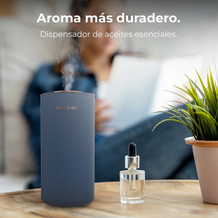 Cecotec Humidificador PureAroma 3000 10L Azul, 10W, Bluetooth, LED, Aromaterapia, Altavoz