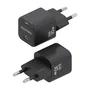 AISENS Cargador GaN 30W USB-C PD3.0 QC4.0 ASCH-30W1P019-BK Negro