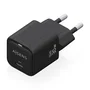 AISENS Cargador GaN 30W USB-C PD3.0 QC4.0 ASCH-30W1P019-BK Negro