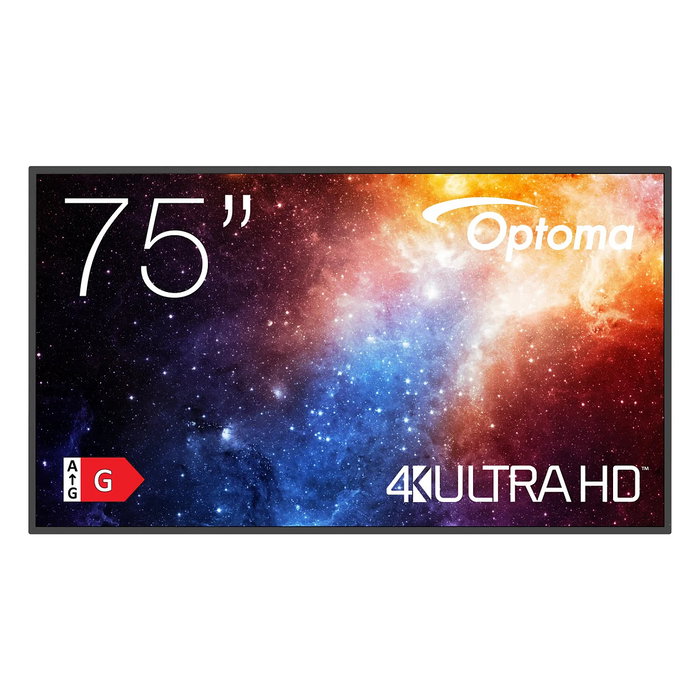 Optoma N3751K 75" UHD 450 cd/m2 Pantalla Profesional Señalización Digital LED Wifi 24/7 Optoma N3751K 75" UHD 450 cd/m2 Pantalla Profesional Señalización Digital LED Wifi 24/7