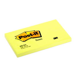 Taco Notas Post-It 655 Amarillo Neon 76X127 (Set de 6)