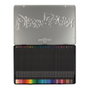 FABER-CASTELL Black Edition Lápices de Colores con Estuche Metálico, 36 unidades